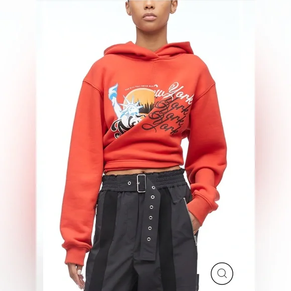 3.1 Phillip Lim We Are NY Front Wrap Hoodie NWOT - Picture 2 of 10